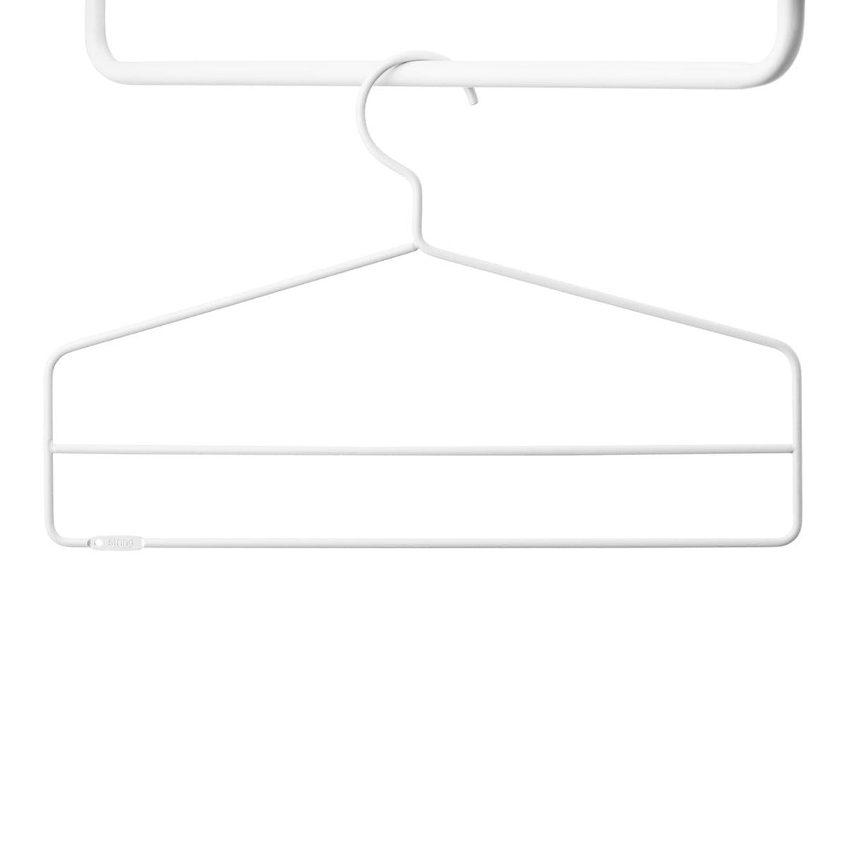Coat Hanger - Set of 4 - White Powder-Coated Steel