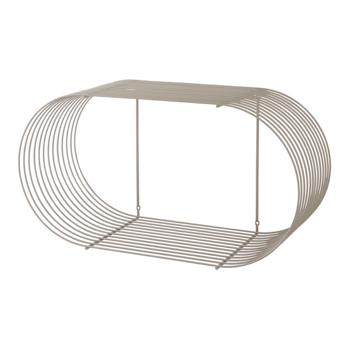 Curva Wall Shelf - Taupe | Medium: 24.2" L x 10" W x 13" H