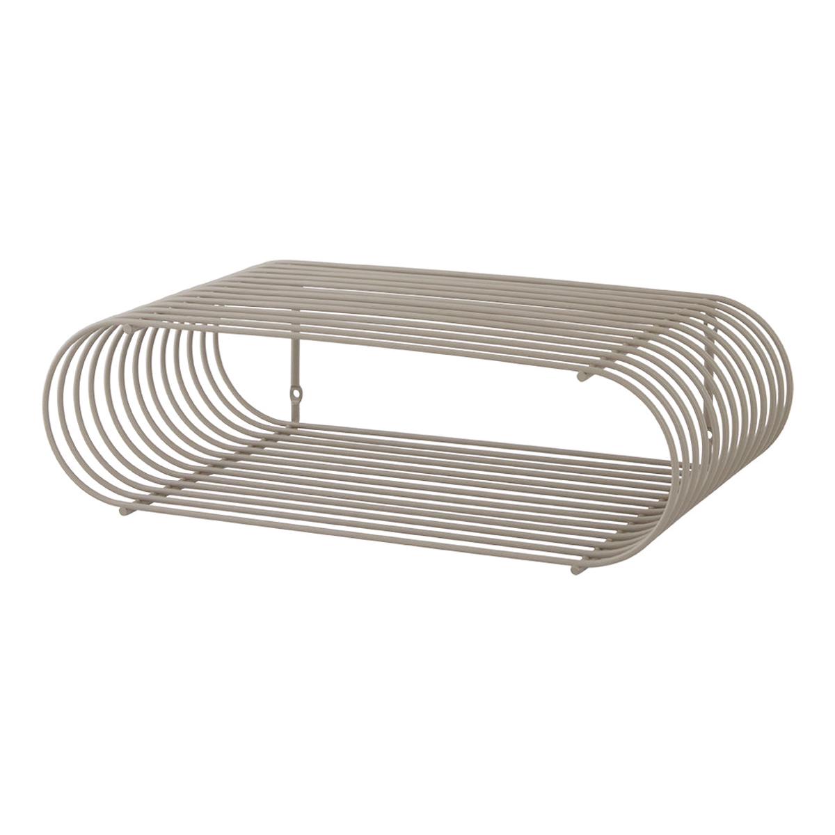 Curva Wall Shelf - Taupe | Small: 15.9" L x 10" W x 4.7" H