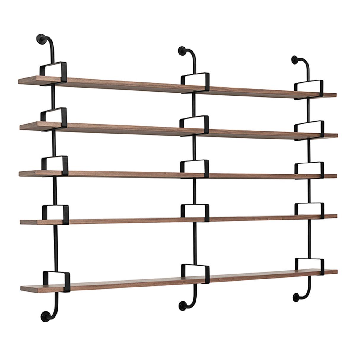 Demon Shelf - American Walnut | 5 Shelves / 3 Brackets | 84.65" L (215cm)