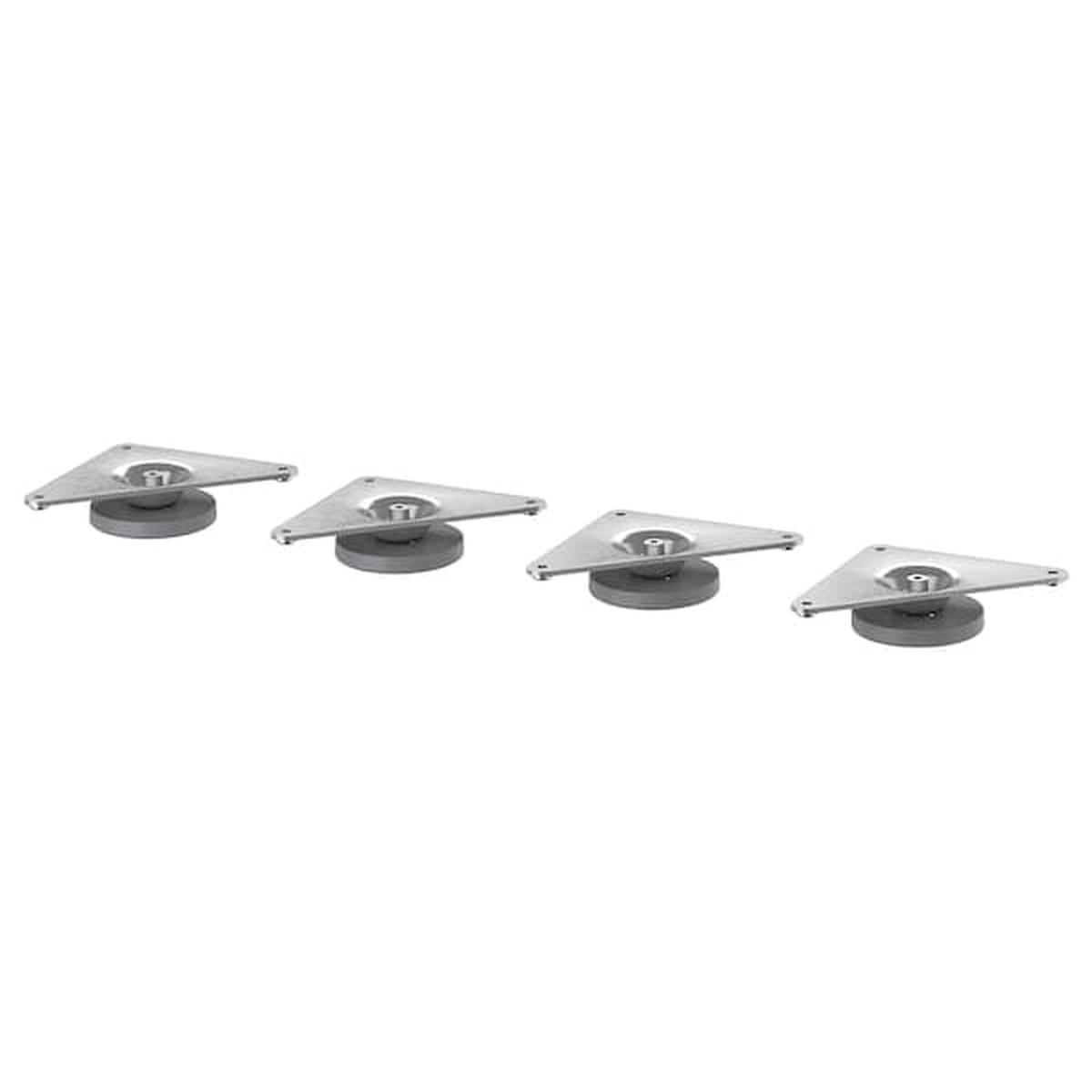 EKET foot, adjustable, metal, 8 cm, 4 pack