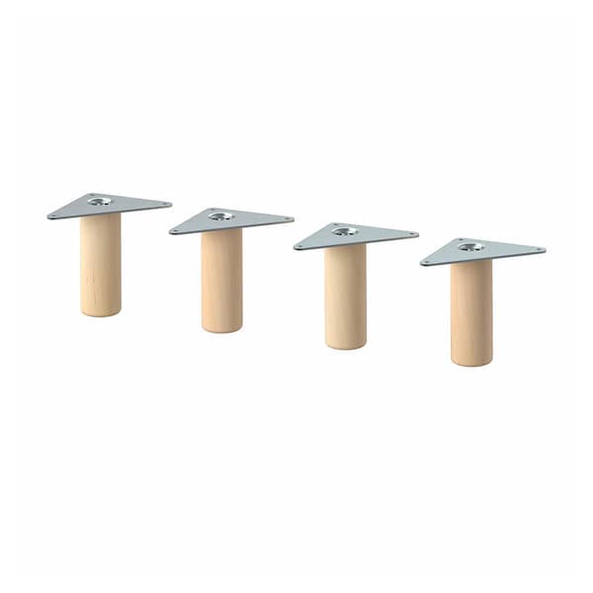 EKET leg, wood, 3 cm, 4 pack