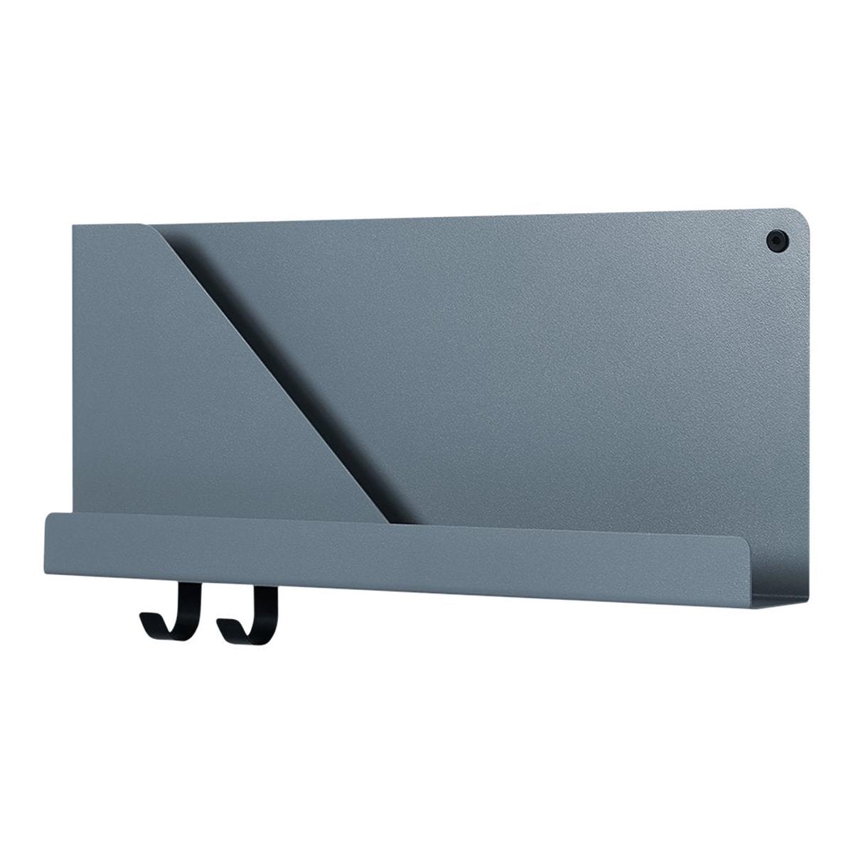 Folded Shelves - Muuto Blue-Grey | 20" W x 8.75" H