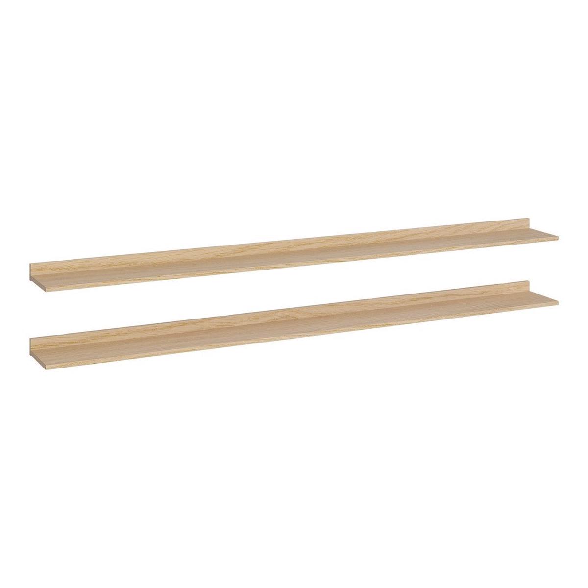 Kari Shelf - 2 pcs. | White Pigmented Oiled Oak | 87.9" L