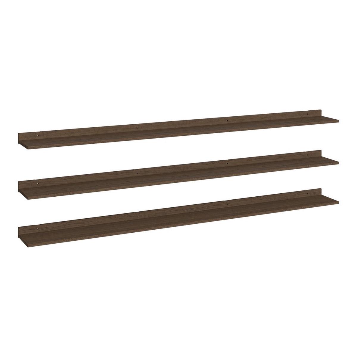Kari Shelf - 3 pcs. | Dark Oiled Oak | 87.9" L