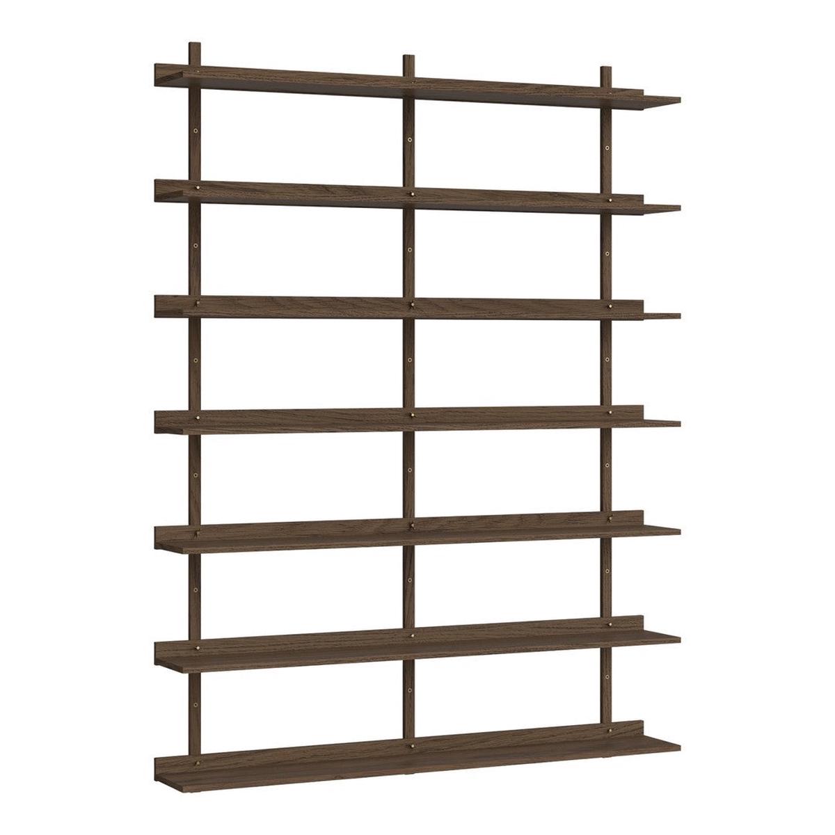 Kari Wall Shelving System - Dark Oiled Oak | 61.7" W x 82.5" H (210 x 157 cm)