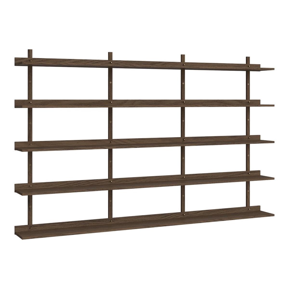 Kari Wall Shelving System - Dark Oiled Oak | 87.9" W x 57.3" H (146 x 224 cm)