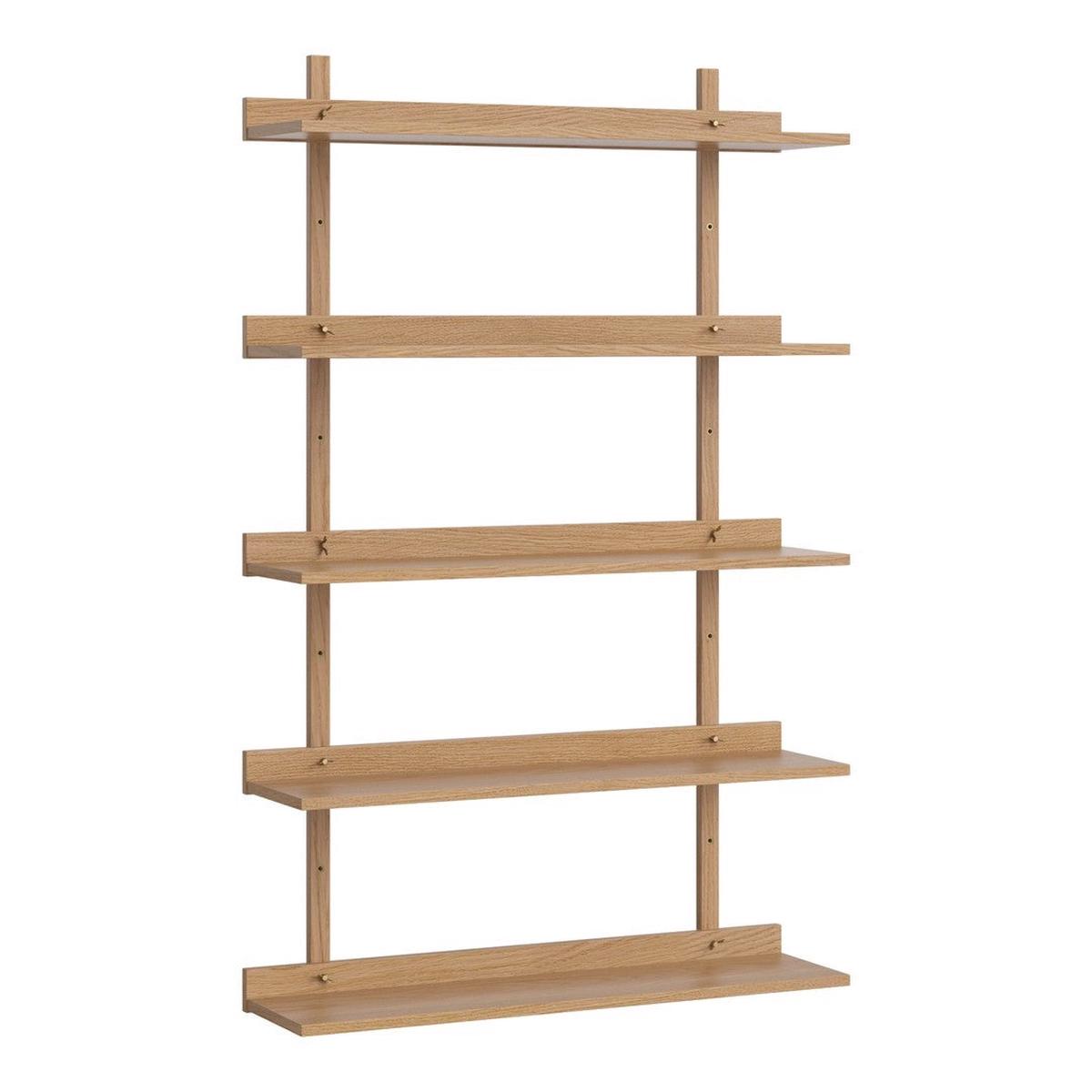 Kari Wall Shelving System - Oiled Oak | 35.4" W x 57.3" H (146 x 90 cm)