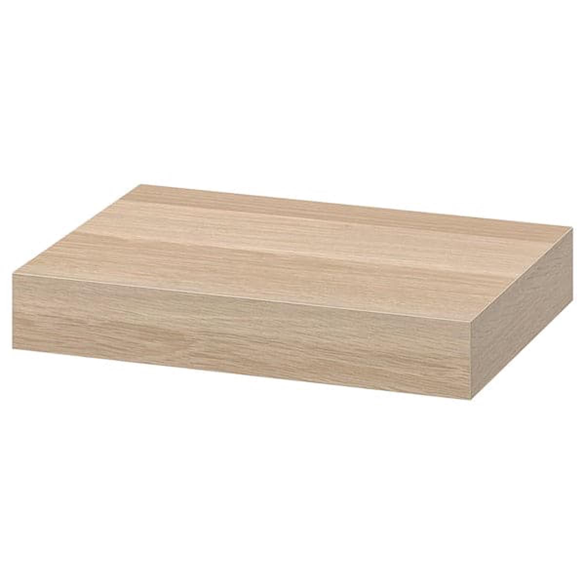 LACK wall shelf, white stained oak effect, 30x26 cm