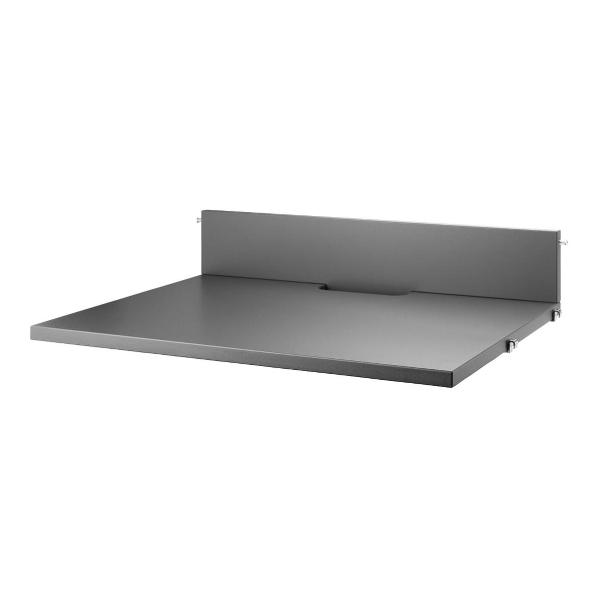 Media Shelf - Anthracite Lacquered MDF