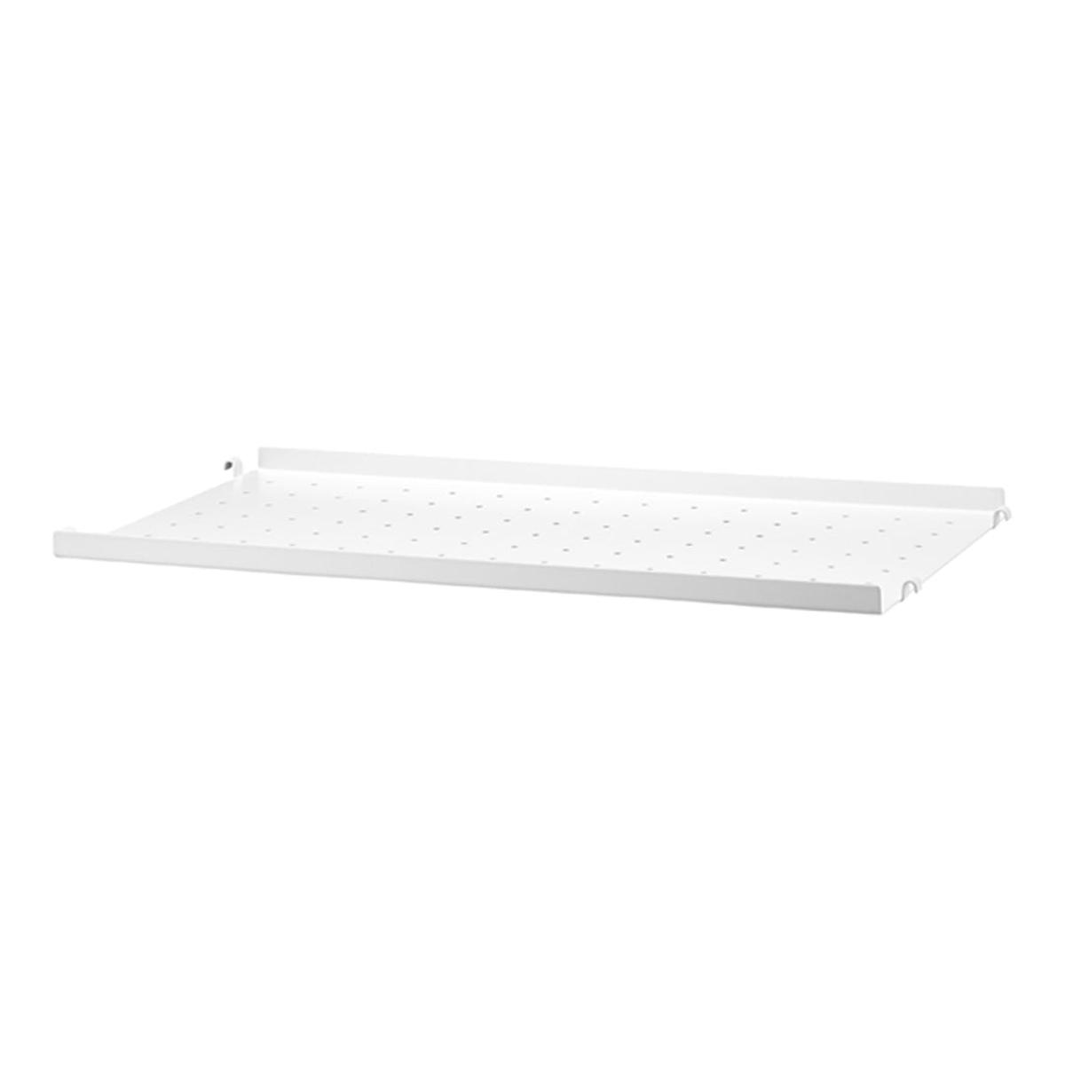 Metal Shelves - Low - White Powder-Coated Steel | 22.8" W x 11.8" D x .8" H