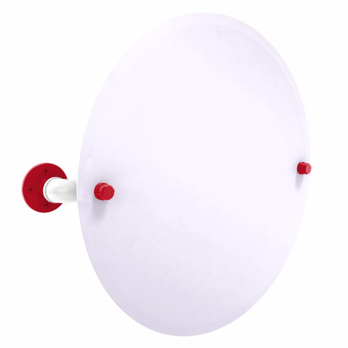 Slapshot Collection Frameless Oval Wall Mounted Tilt Mirror New Jersey Edition