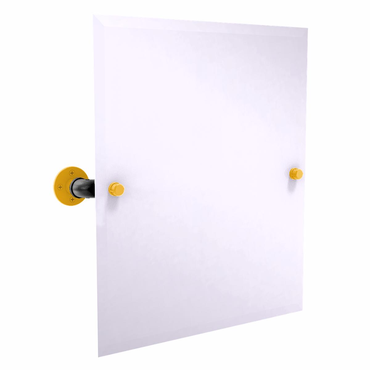 Slapshot Collection Frameless Rectangular Wall Mounted Tilt Mirror Pittsburgh Edition