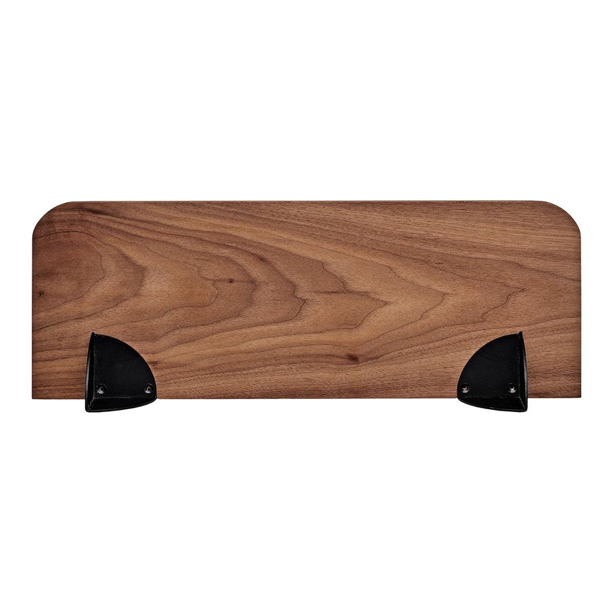 Aedes Shelf - Walnut/Black | Small: 19.7" L x 7.1" W x 4.7" H