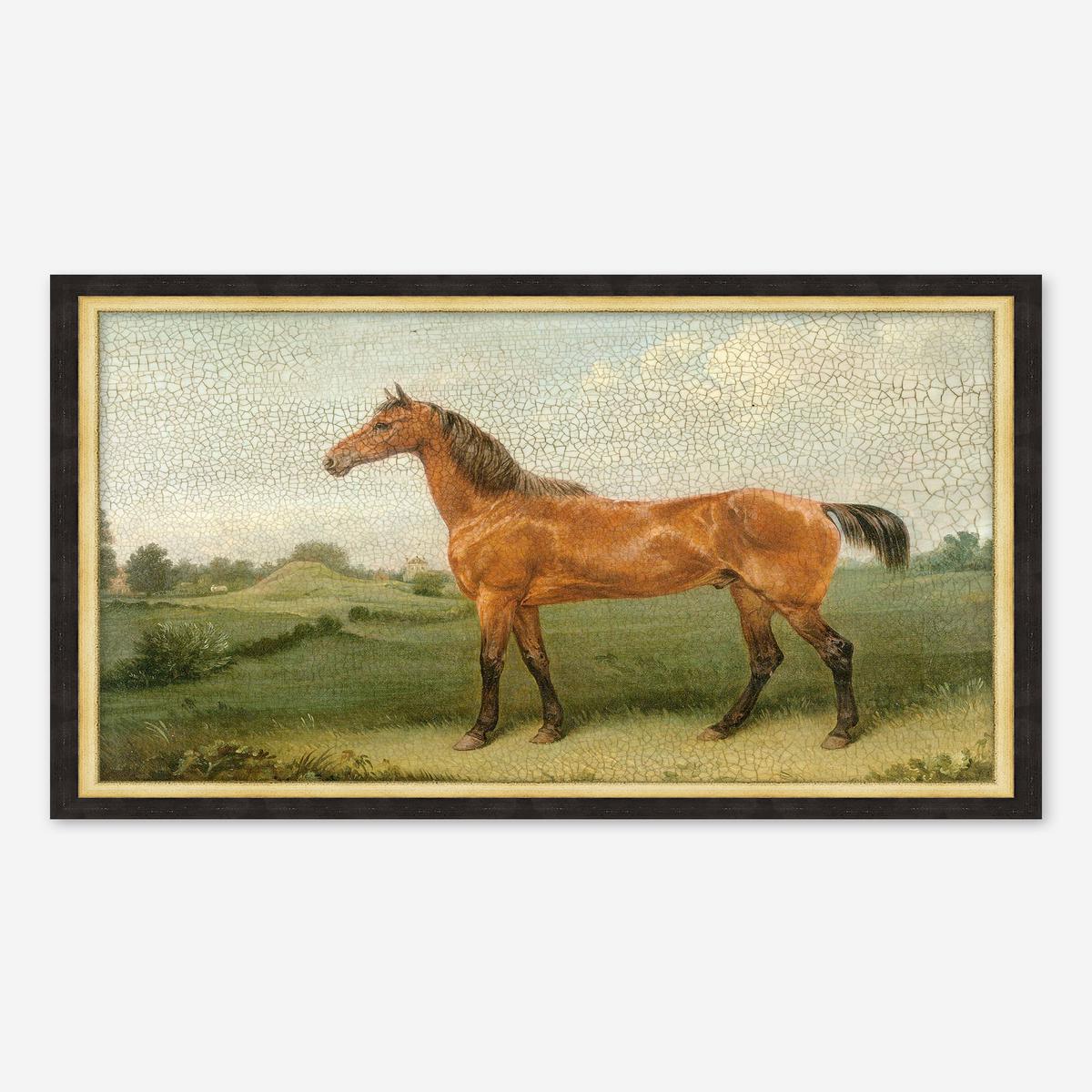 Antiqued Horse II Wall Art - 21" X 15"