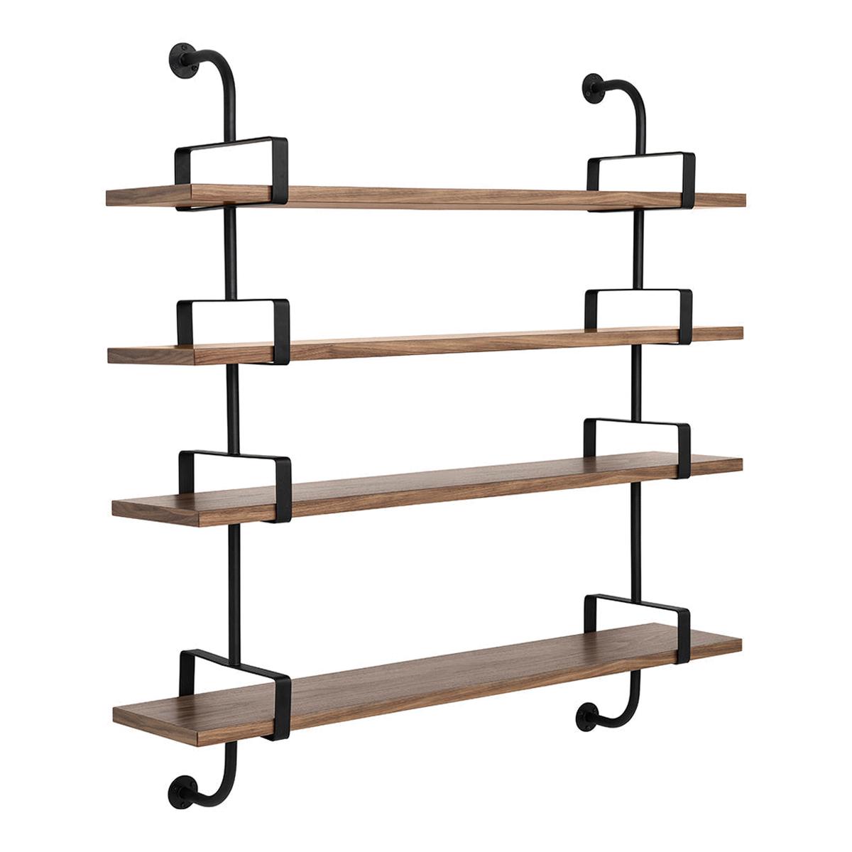 Demon Shelf - American Walnut | 4 Shelves / 2 Brackets | 61.02" L (155cm)