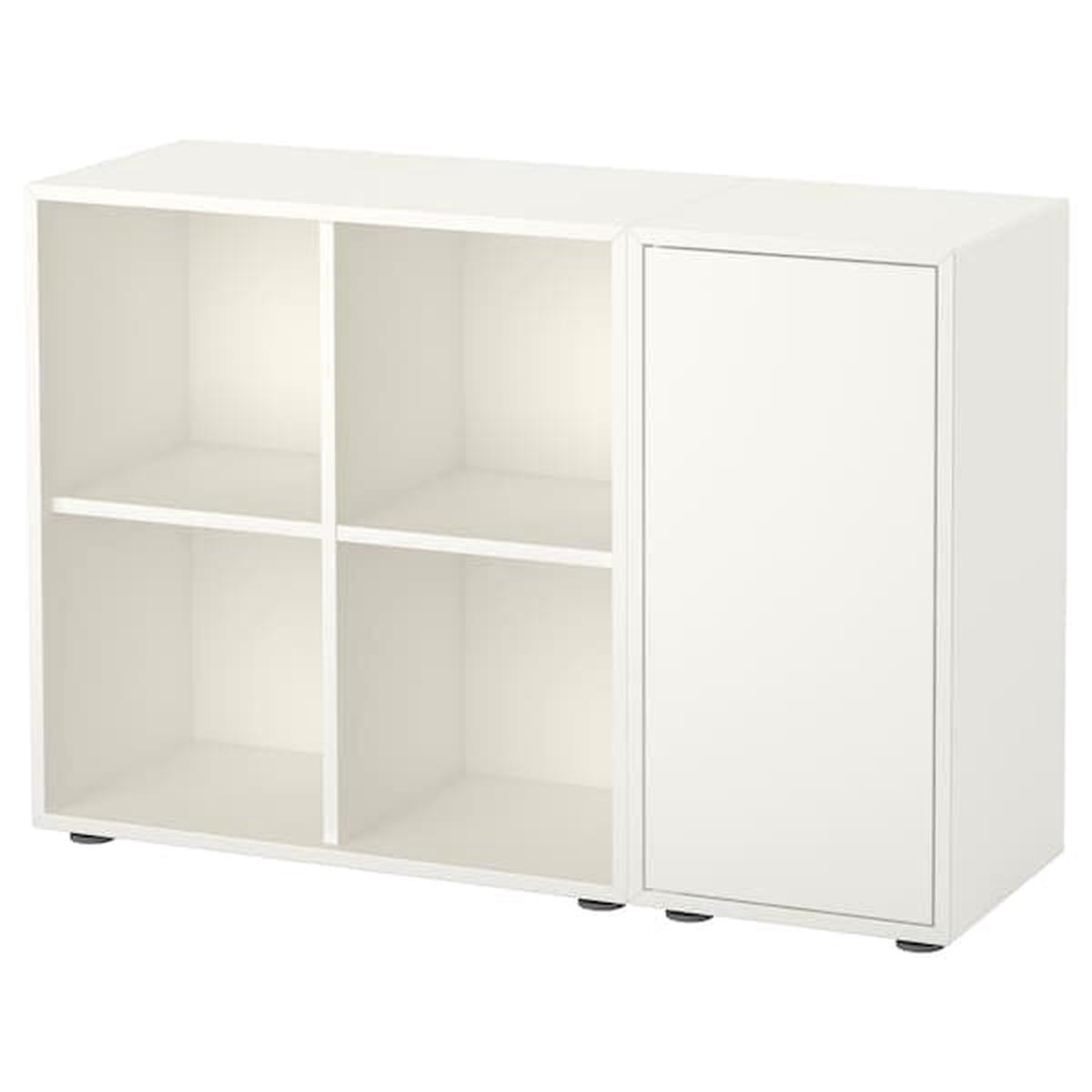 EKET cabinet combination with feet, white, 105x35x72 cm
