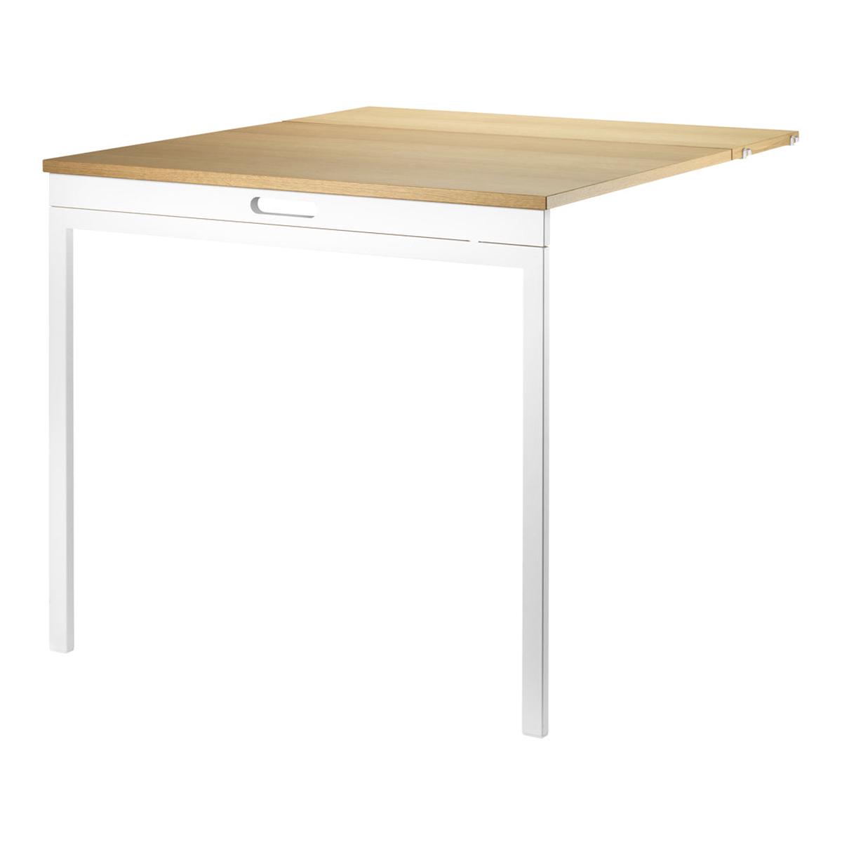 Folding Table - Oak/White Veneered Particleboard