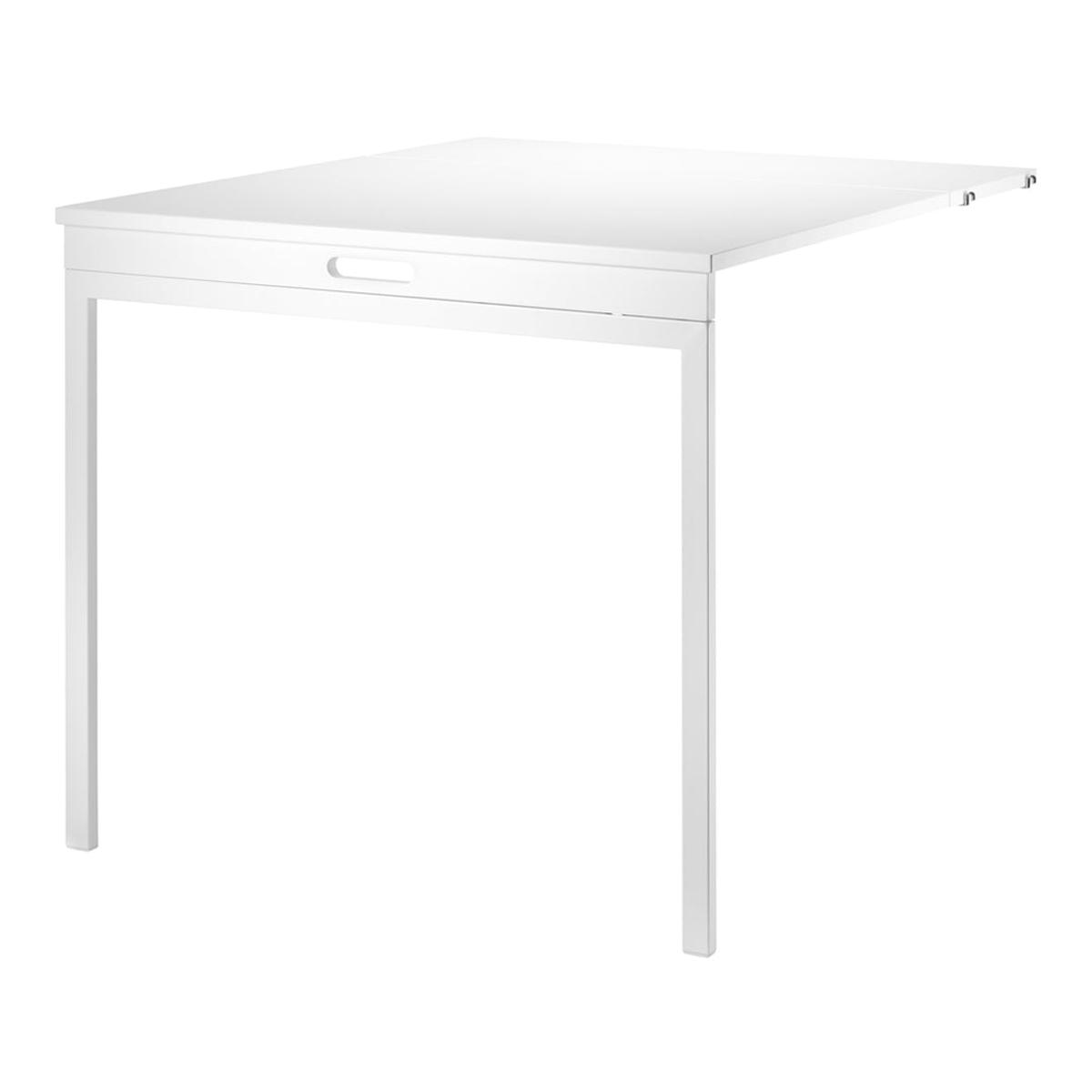 Folding Table - White/White Lacquered MDF