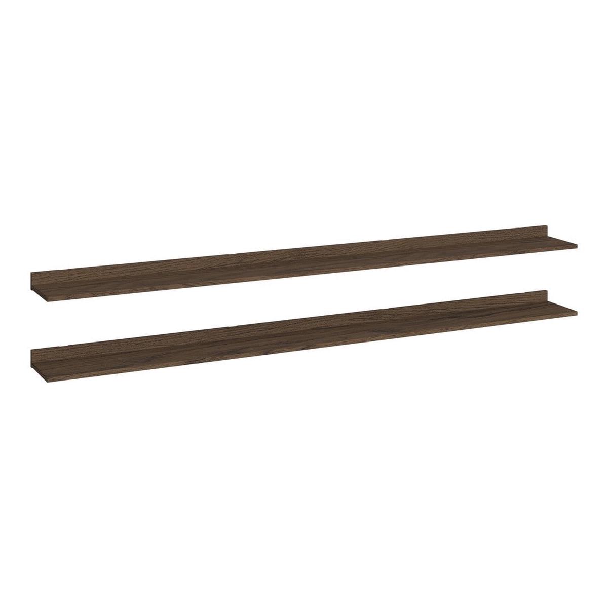 Kari Shelf - 2 pcs. | Dark Oiled Oak | 87.9" L