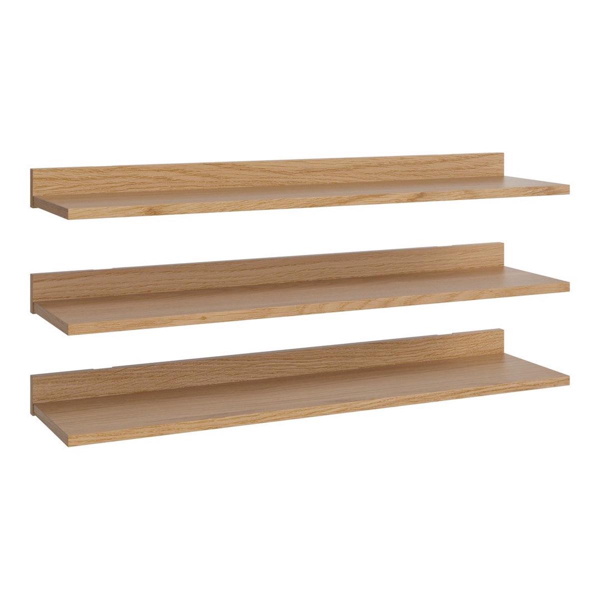 Kari Shelf - 3 pcs. | Oiled Oak | 35.4" L