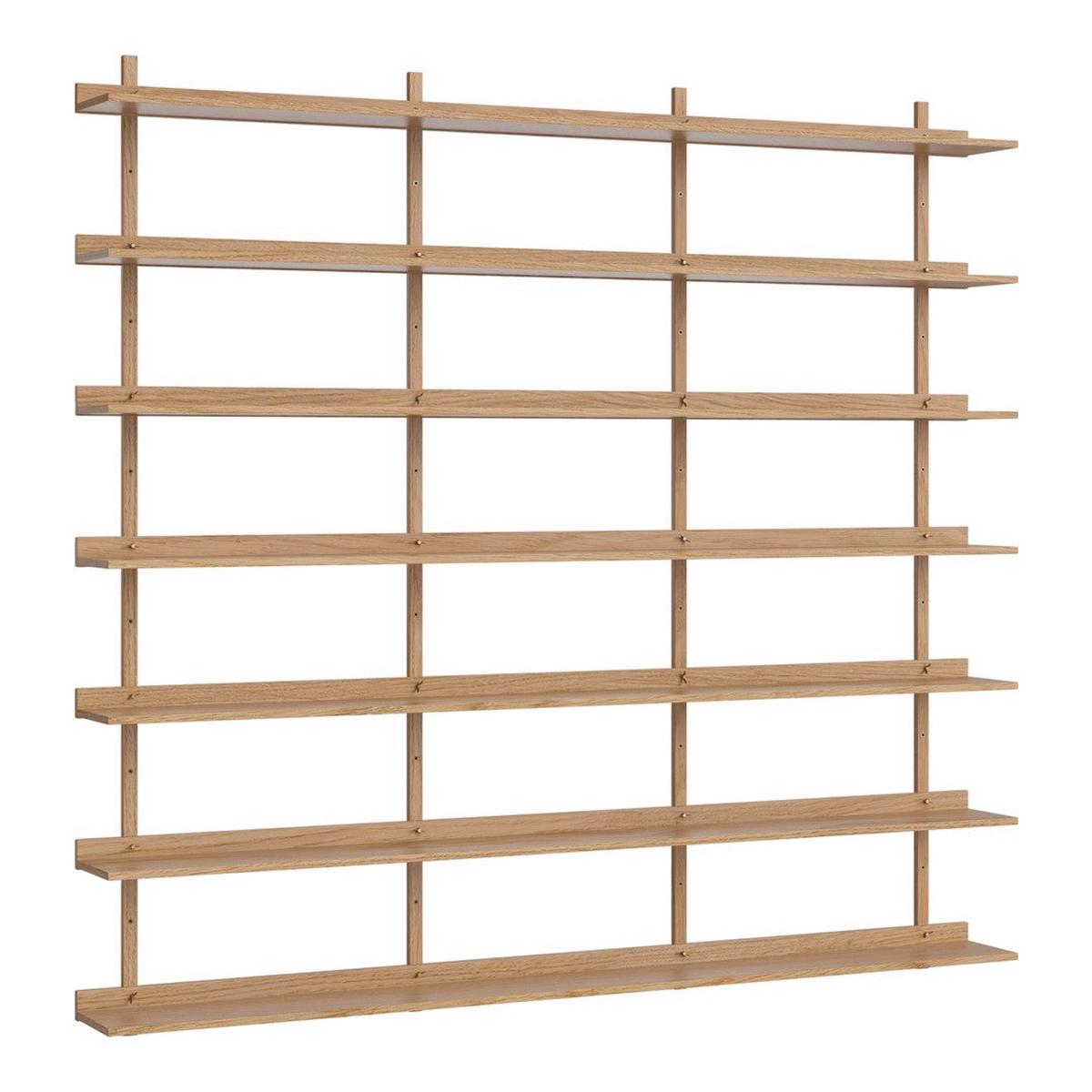 Kari Wall Shelving System - Oiled Oak | 87.9" W x 82.5" H (210 x 224 cm)