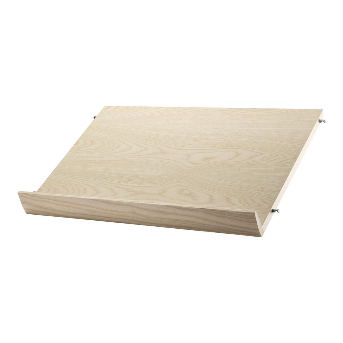 Magazine Shelves - Solid - Ash Veneered Particleboard | 22.8" W x 11.8" D x 5.9" H