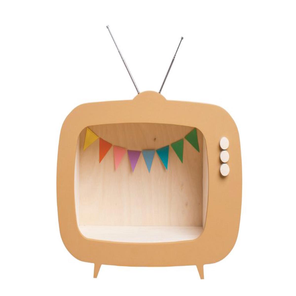 TV Shelf "Teevee" | Caramel Brown by Up! Warsaw
