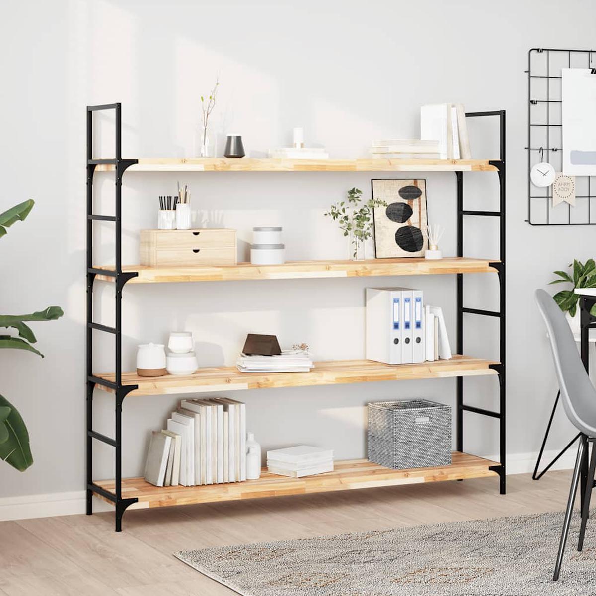 vidaXL Floating Shelves 3 pcs 160x30x4 cm Untreated Solid Wood Acacia