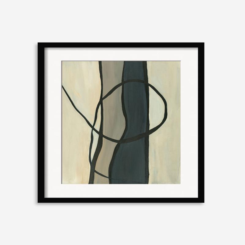 Zen Movements Print by Karla Carranza Black 9 x 12