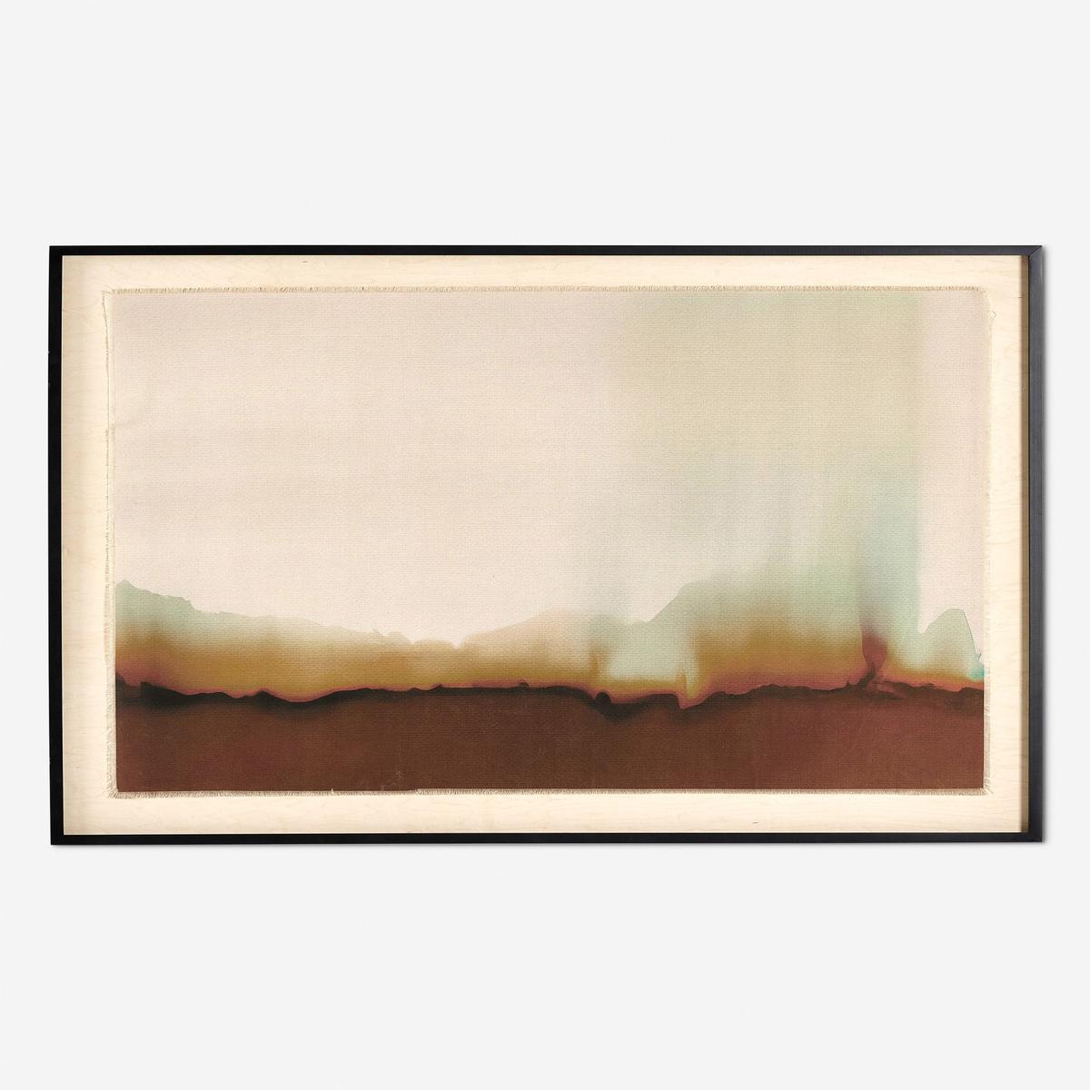 Abstract Ombre 17 Wall Art by Roseanne Kenny - Red | 60" x 47"