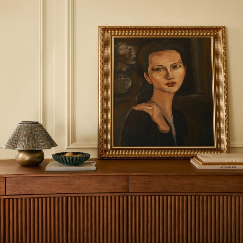 A Lovely Thought I Wall Art by Jacob Lincoln - Ornate Gold | 24" x 32"