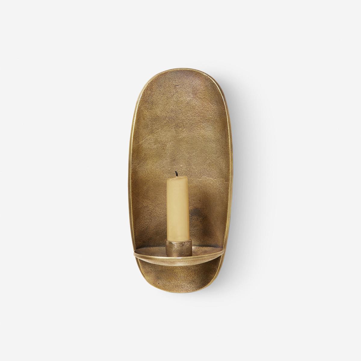 Agap Candle Sconce by Ferm Living - Brass | Tall