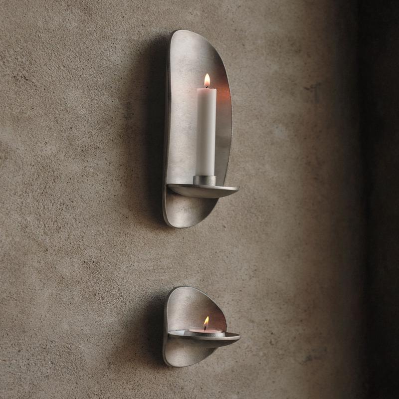 Agap Tealight Sconce by Ferm Living Silver Small