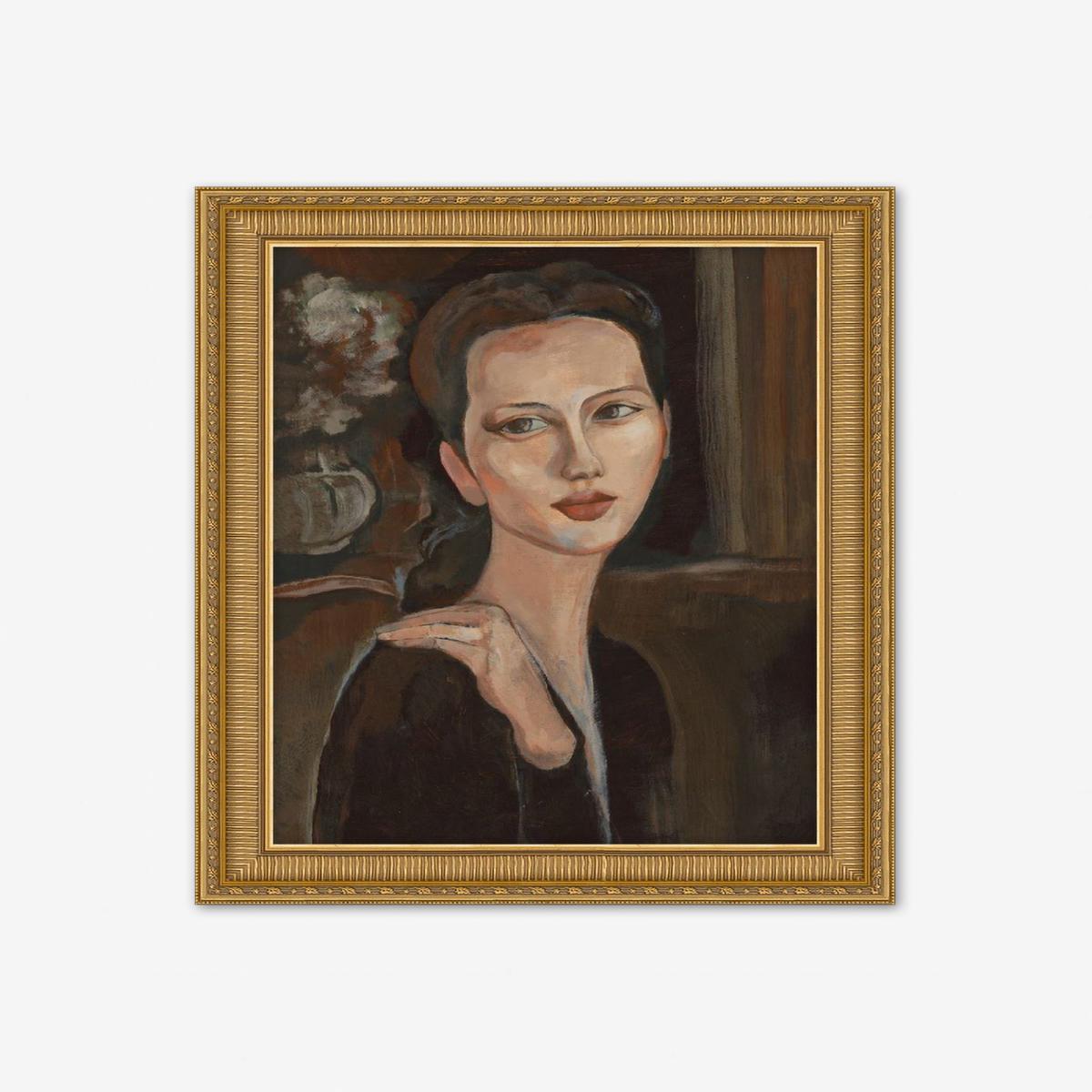 A Lovely Thought I Wall Art by Jacob Lincoln - Ornate Gold | 36" x 48"