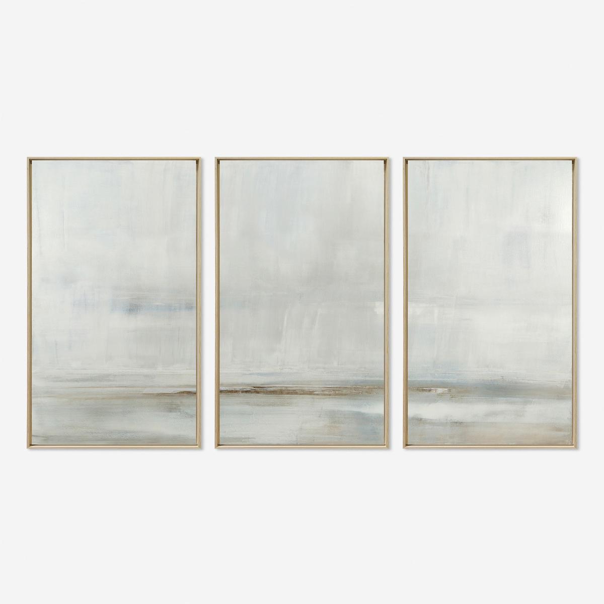 After The Storm Triptych Wall Art by Carol Benson-Cobb - Natural | 21" x 46"