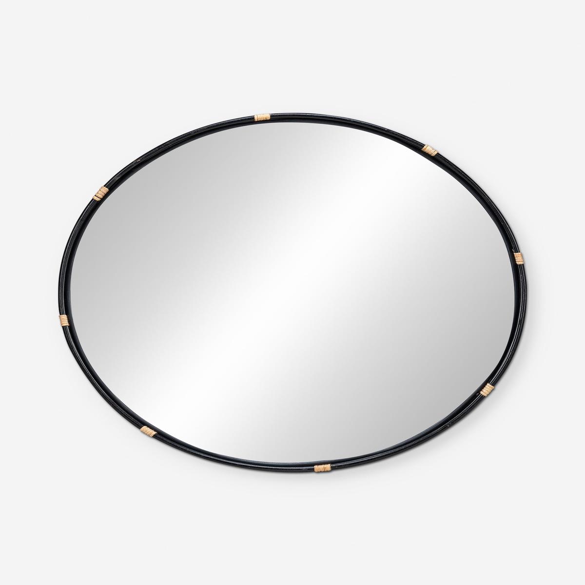 Adaline Round Mirror - Black