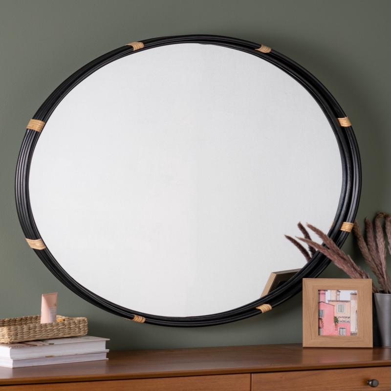 Adaline Round Mirror Natural