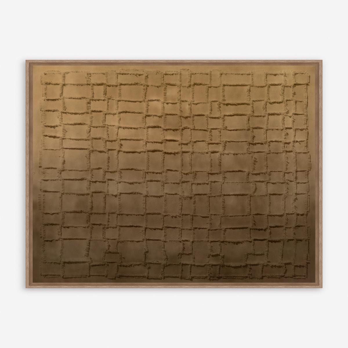 All Torn Up Square Wall Art by Danielle Davis - Brown | 47" x 47"