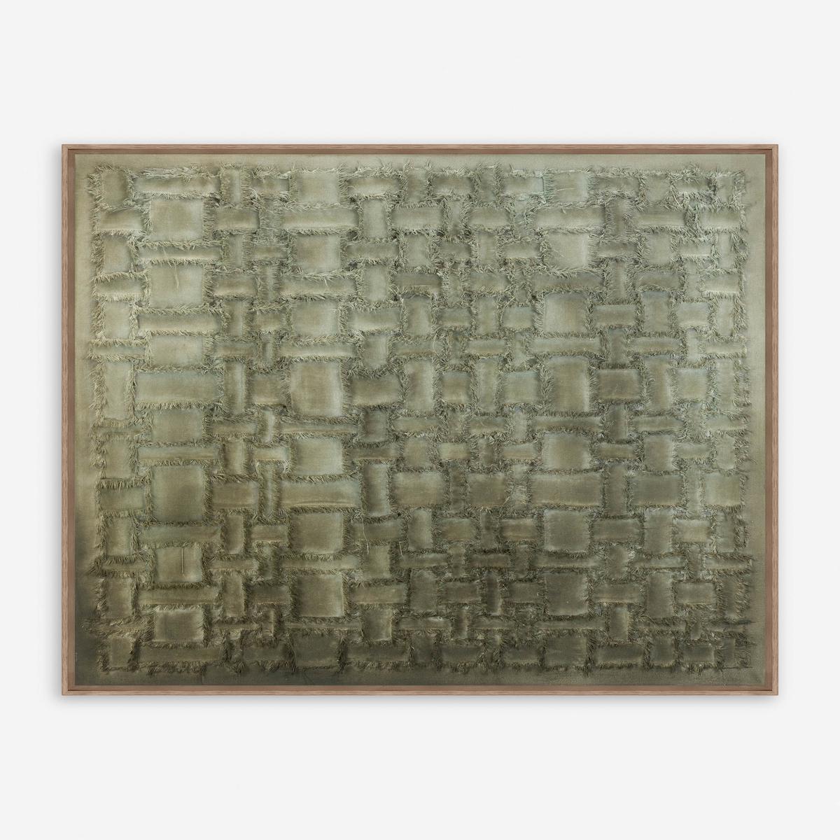 All Torn Up Square Wall Art by Danielle Davis - Green | 47" x 47"
