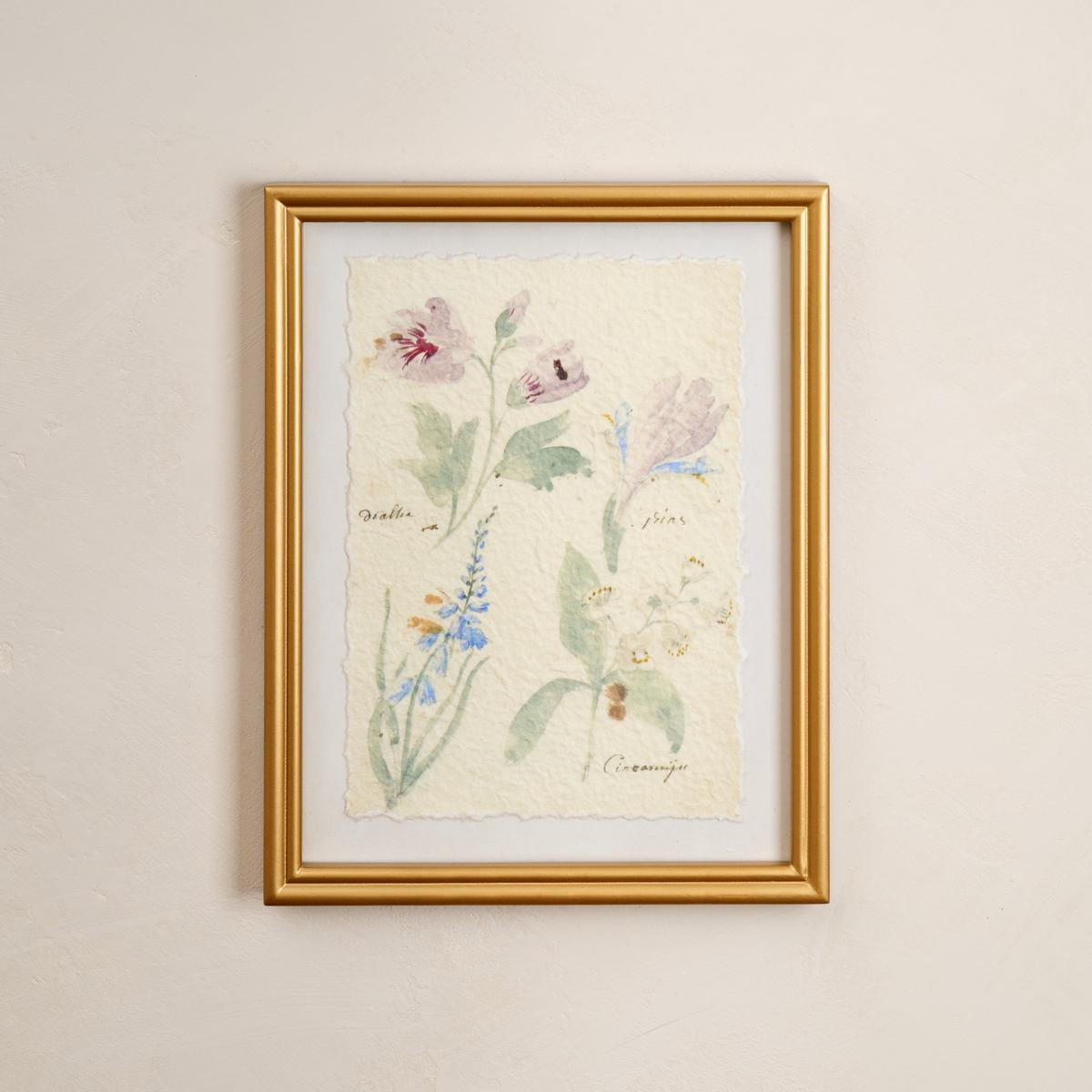 Watercolor Floral Framed Print