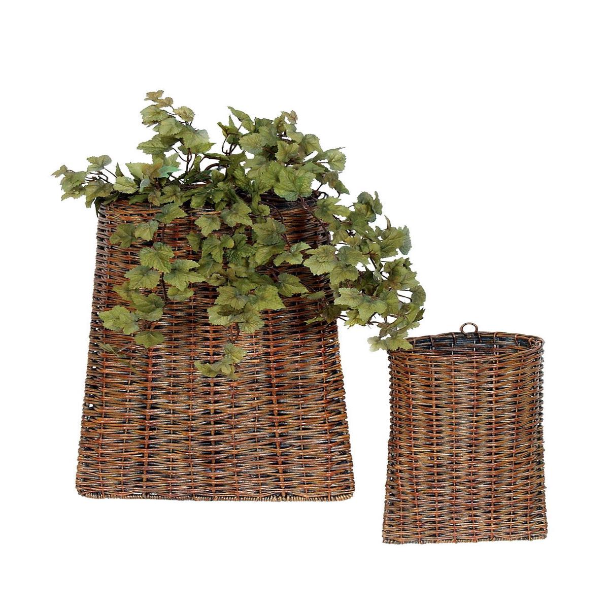 Woven Rattan Wall Basket