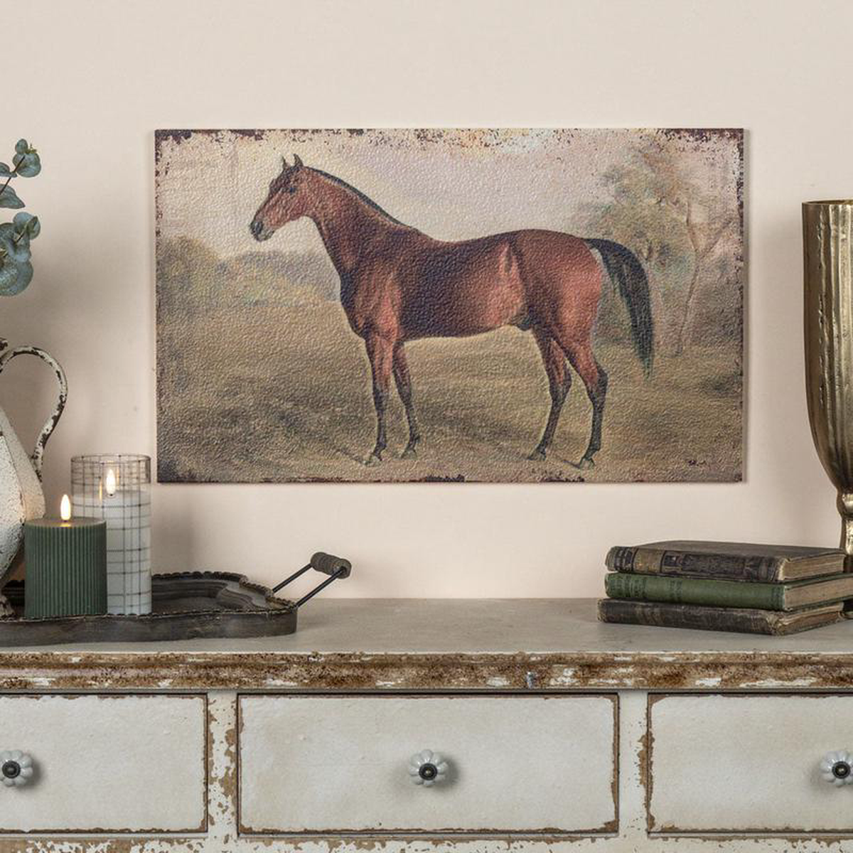 228221 Horse Print on Metal