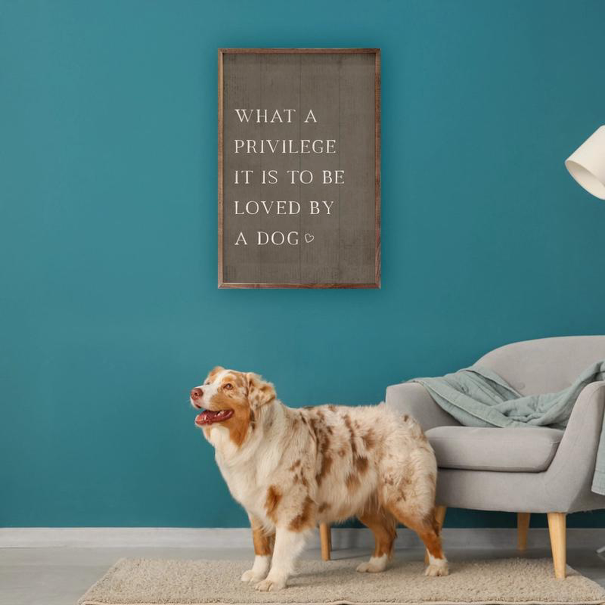 What A Privilege It is To Be Loved By A Dog Wall Decor 8211 Choose Size