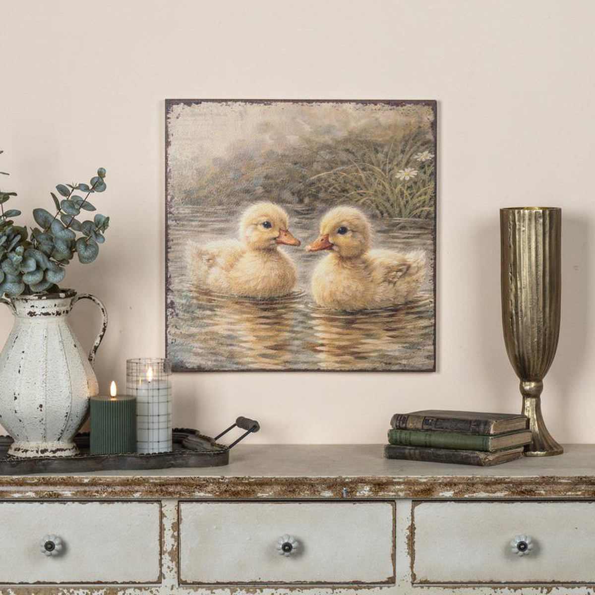 188221 Rustic Duck Siblings Print