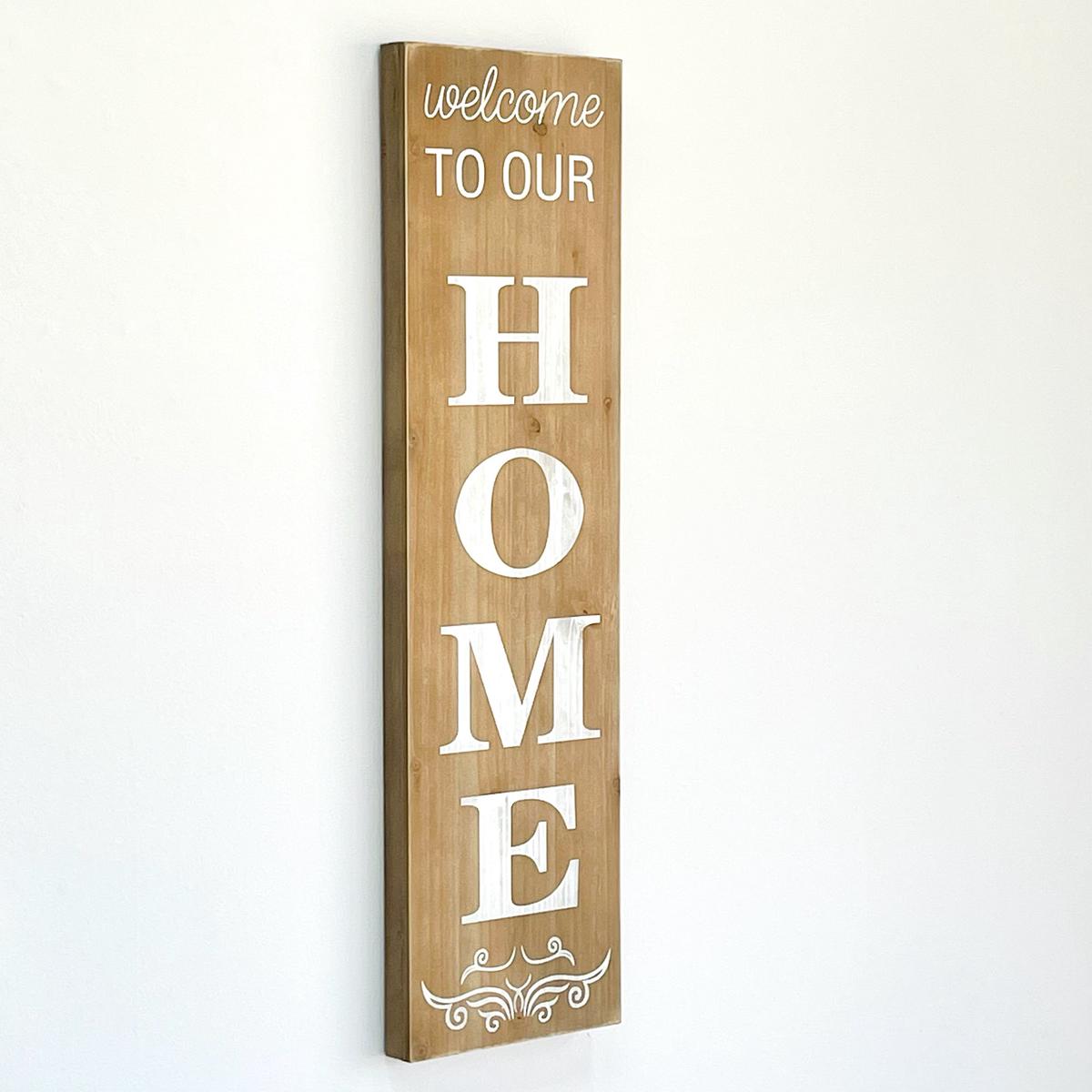 "Welcome to Our Home" Wooden Wall Art