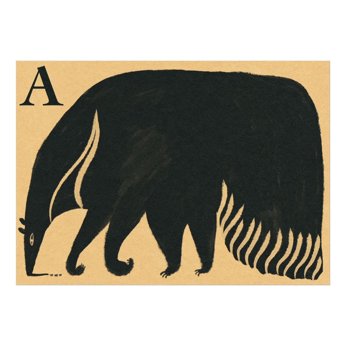 A for Anteater Print