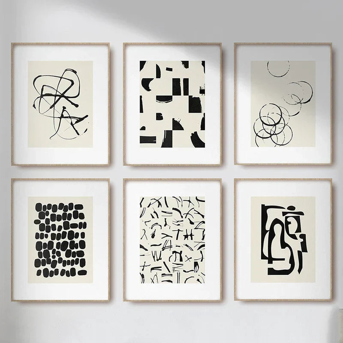 Abstract Canvas Poster Prints Set
