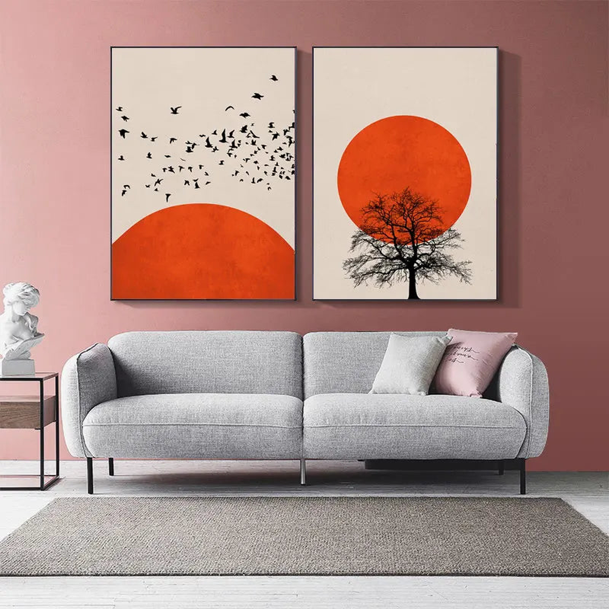Abstract Winter Landscape Canvas Print