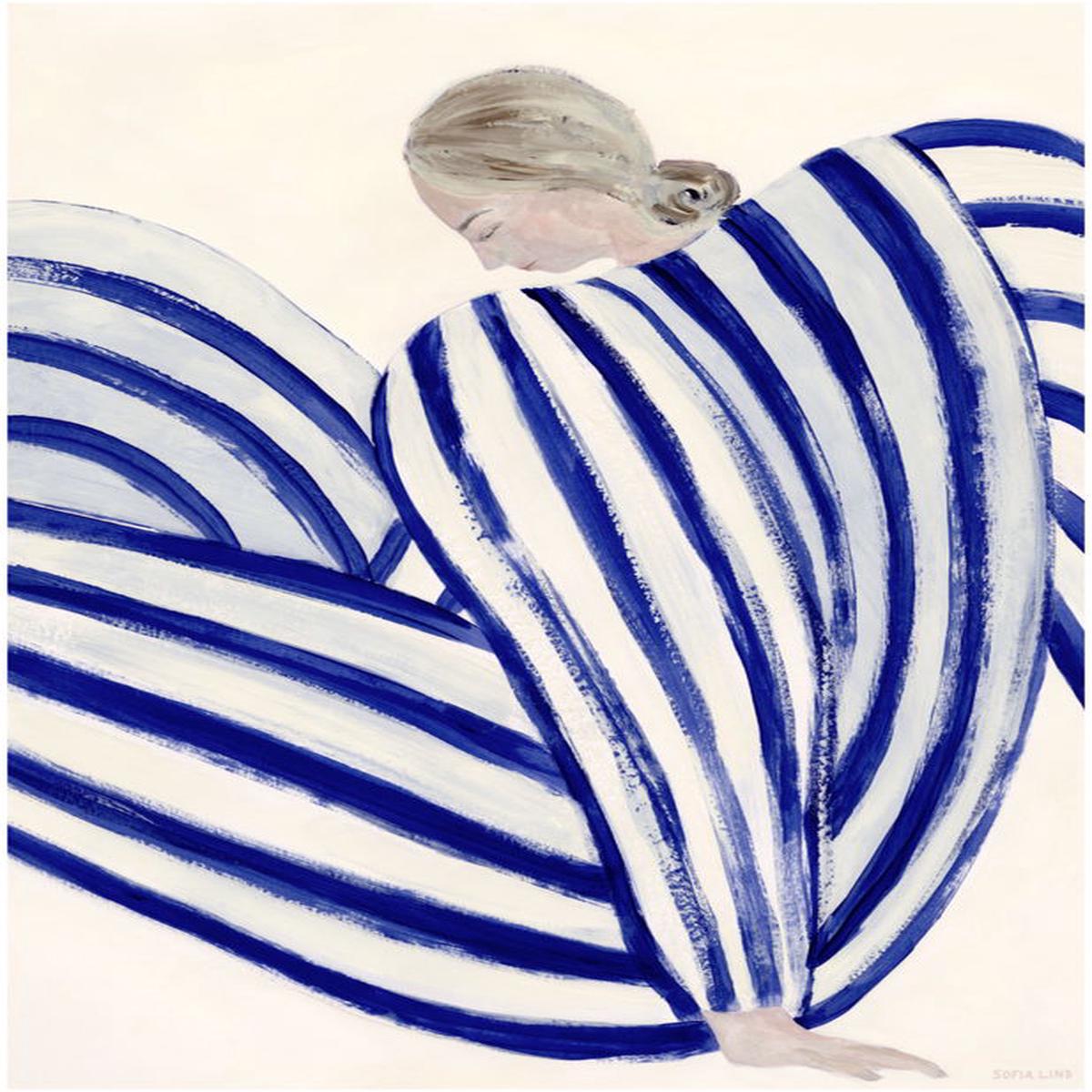 50x70cm Blue Stripe At Concorde Poster - The Poster Club
